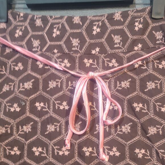 my Michelle A-line knee-length Brown/Pink Skirt Women's Size‎ 7/8 - Picture 2 of 4